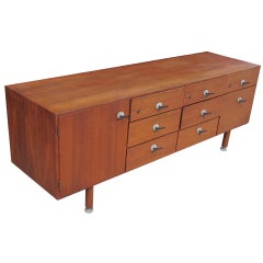 Jens Risom Credenza with Y-Shaped Drawer Pulls