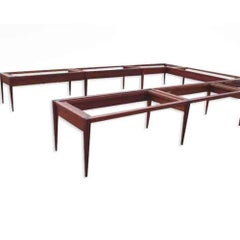 Used Monumental Custom Roger Deatherage Solid Mahogany Conference Table. “Sold”