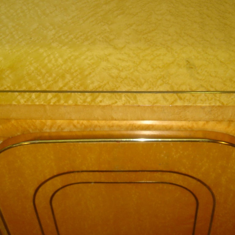American Birdseye Maple And Brass Buffet