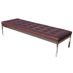 Nicos Zographos For Zographos Brown Leather The Three Bench