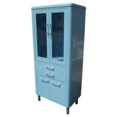 Blue Metal Industrial Cabinet