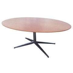 Florence Knoll For Knoll Oval Oak Dining Table Desk