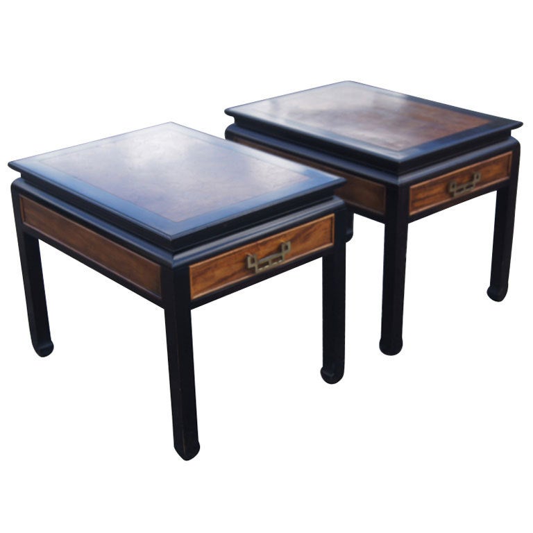 Pair Of Century Furniture Chin Hua Side Tables
