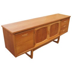 Mid Century Scandinavian Style Teak Credenza Buffet