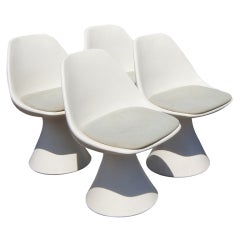 Four Hollen Saarinen Style Dining Chairs