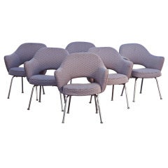 Six Eero Saarinen For Knoll Arm Chairs