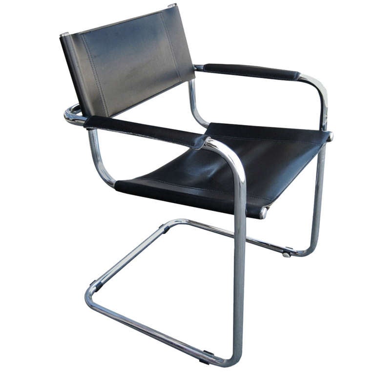 Mart Stam Cantilever Leather Arm Chair, Mart Stam Chair Replacement Parts