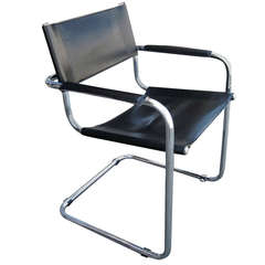 Mart Stam Cantilever Leather Arm Chair