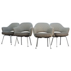 Four Eero Saarinen For Knoll Arm Chairs