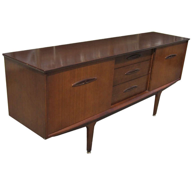 Danish Mahogany Credenza For Sale at 1stdibs