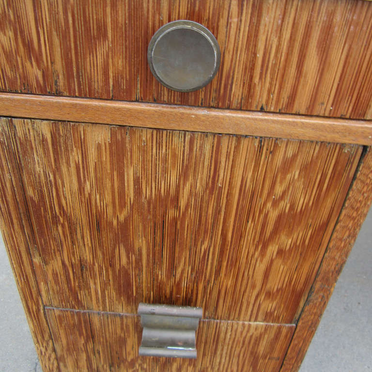 Mid-Century moderno Paul Frankl per Brown Saltman Scrivania in legno grezzo in vendita