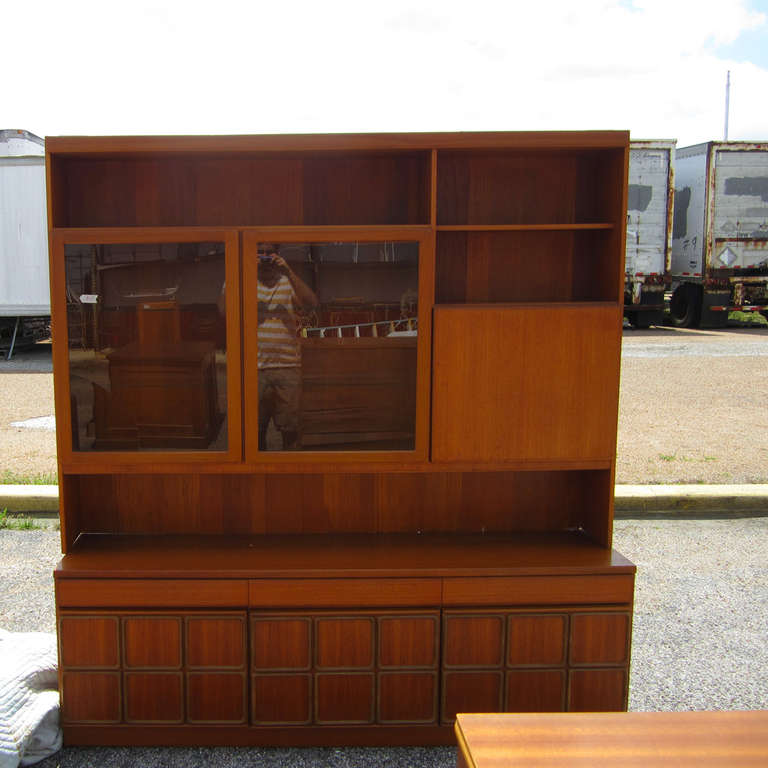 buffet with display cabinet