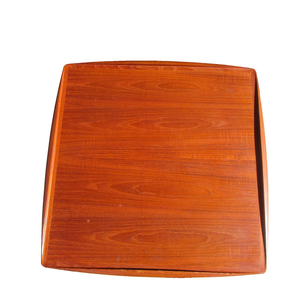 Pair of Rare Vintage Danish Teak Side Tables Designed by Grete Jalk In Good Condition In Pasadena, TX
