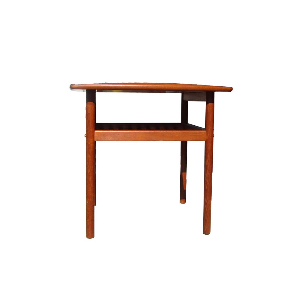 Scandinavian Modern Pair of Rare Vintage Danish Teak Side Tables Designed by Grete Jalk