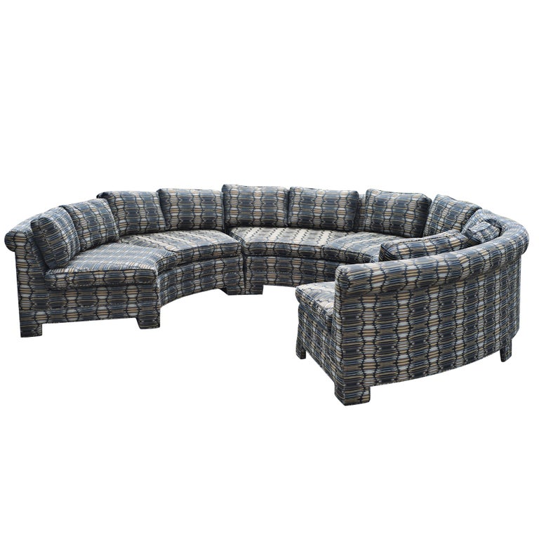 Vintage Milo Baughman Circular Sectional Sofa For Sale At 1stdibs