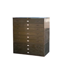 Vintage 45" Kraftbilt Flat File Metal Cabinet