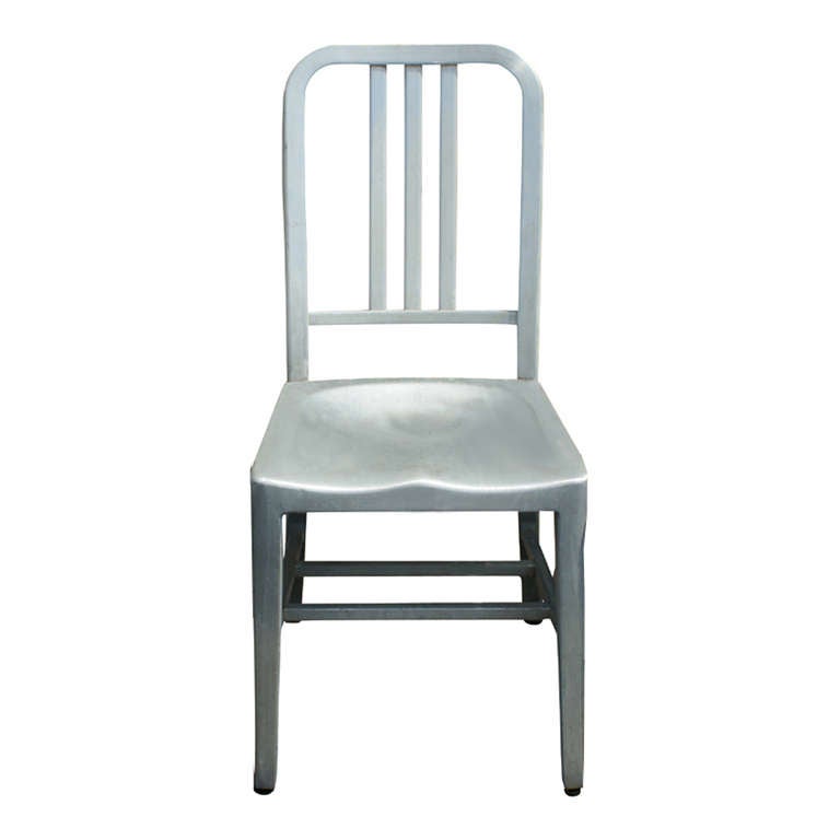Mid-Century Modern Four General Fireproofing Aluminum Side Chairs  60% Sale