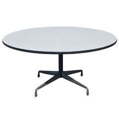 Herman Miller Eames Aluminum White Laminate Dining Table