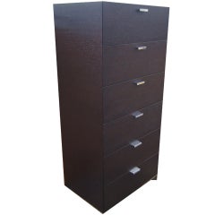 Contemporary Cantoni Ebonized Highboy Dresser