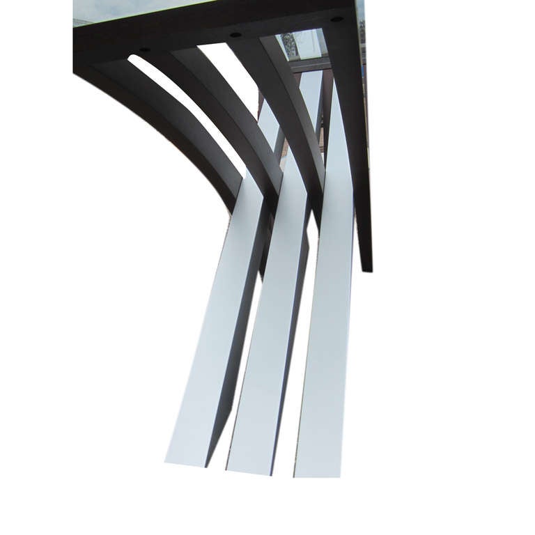 Modern Rossetto Italian Mirage X-Base Pedestal Table 43% OFF original price of $2100