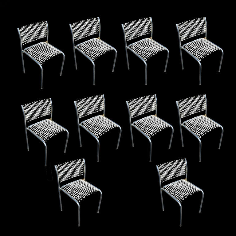 A set of ten Sof-tek chairs designed by David Rowland for Thonet. These chairs from the 1970