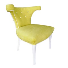 Mid Century Yellow Klismos Chair