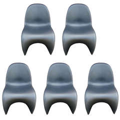 Verner Panton for Vitra Set of Five "S" Chairs