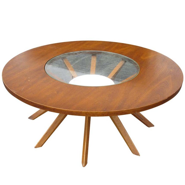 Vintage Brasilia Cathedral Coffee Table