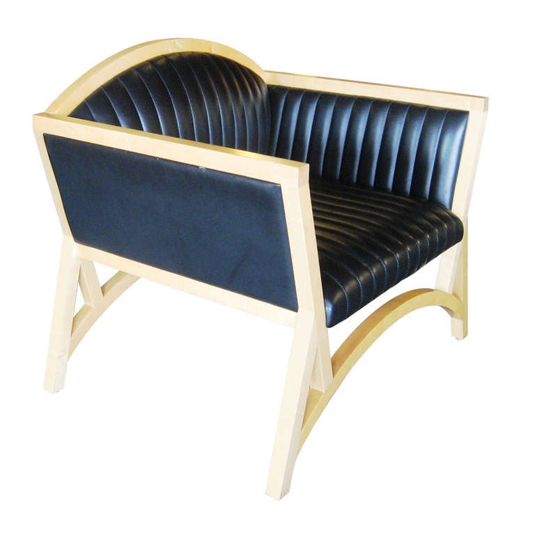 Pair of Ward Bennett for Geiger Brickel Club Chairs