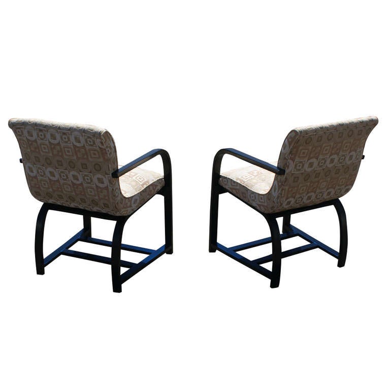 Art Deco Gilbert Rohde for Heywood Wakefield Dining Chairs For Sale