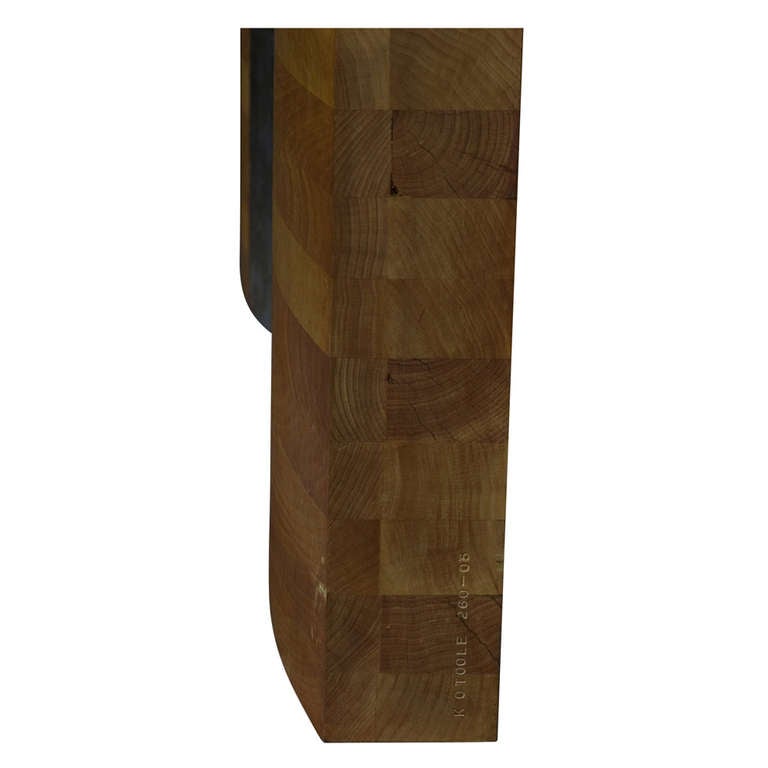 5FT Kevin O'Toole-Skulptur aus Holz und Metall (Minimalistisch) im Angebot