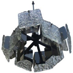 Vintage Murano Glass Mazzega Pendant Lamp by Carlo Nason 1
