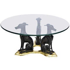 Maitland-Smith Bronze Whippets Cocktail Table 11
