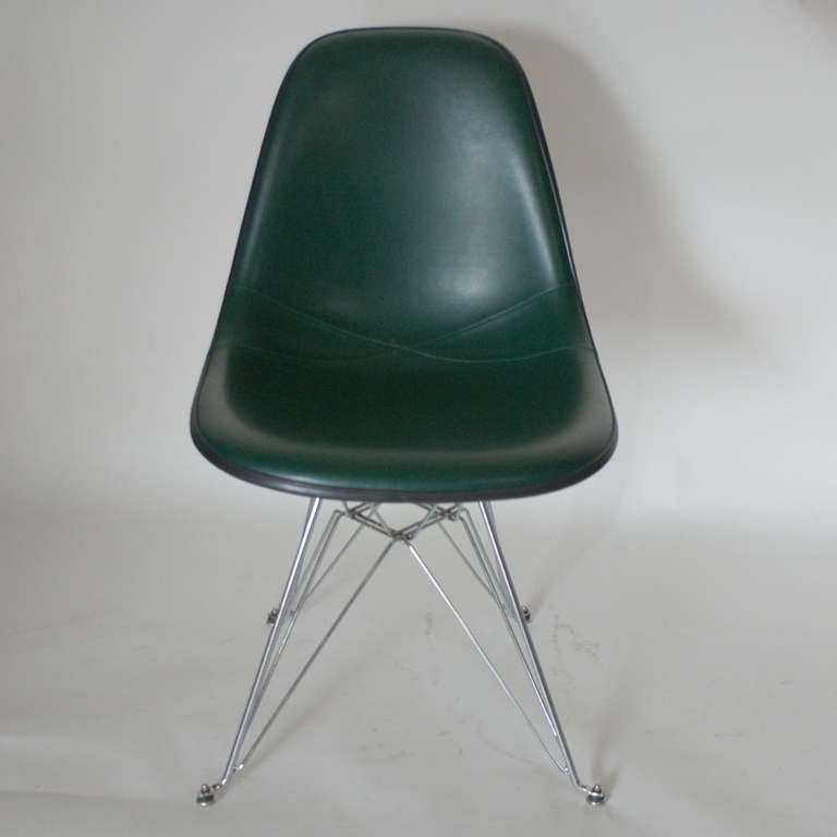 Twelve Herman Miller Eames Upholstered Fiberglass Padded Side Shell Chairs
