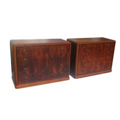 Art Deco Rosewood Nightstand Drawers