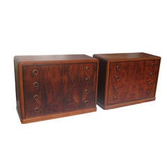 Art Deco Rosewood Nightstand Drawers 5