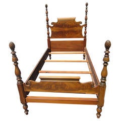 Pair of Vintage 1930s Mahogany Twin Beds