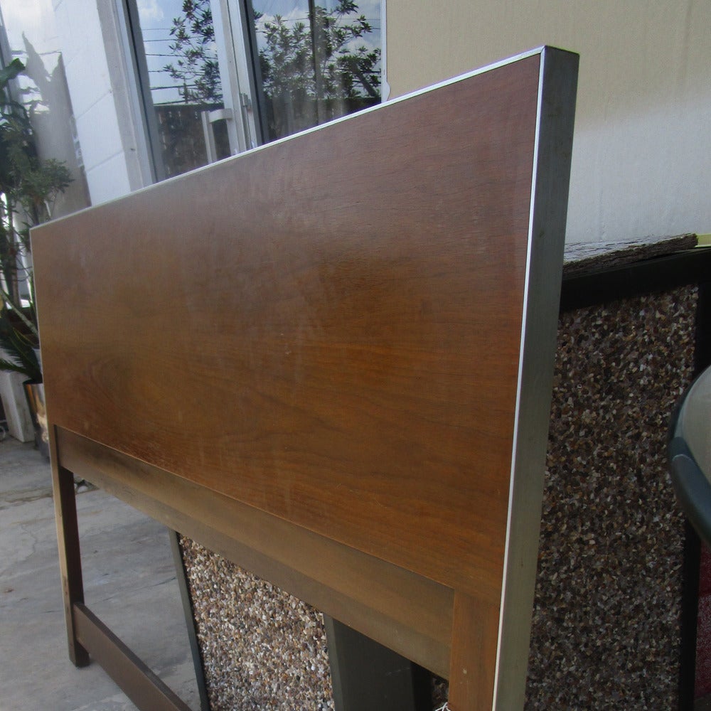 Mid-20th Century Vintage Walnut Headboard by PAUL MCCOBB