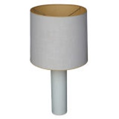 George Kovacs White Leather Table Lamp 11