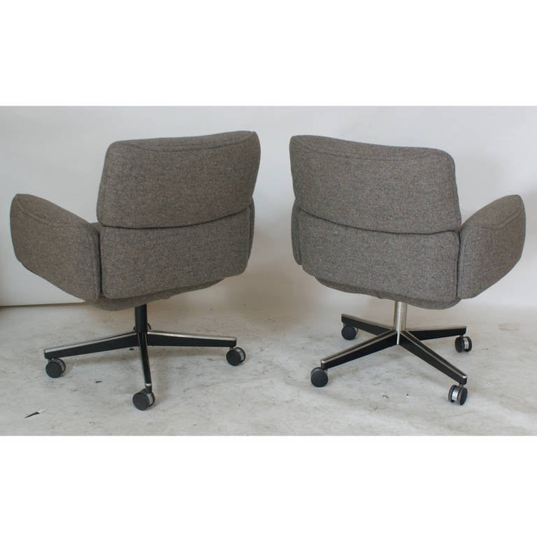 American 1 vintage Knoll Zapf Vintage Executive Low Back Armchairs