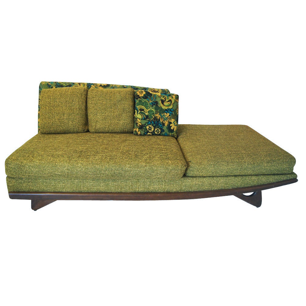 A vintage mid century modern sectional sofa designed by Adrian Pearsall and made by Craft Associates. 
Two Pieces sectional sofa set. These two sections six feet long which can be put end to end for an unusually long sofa or used as two separate