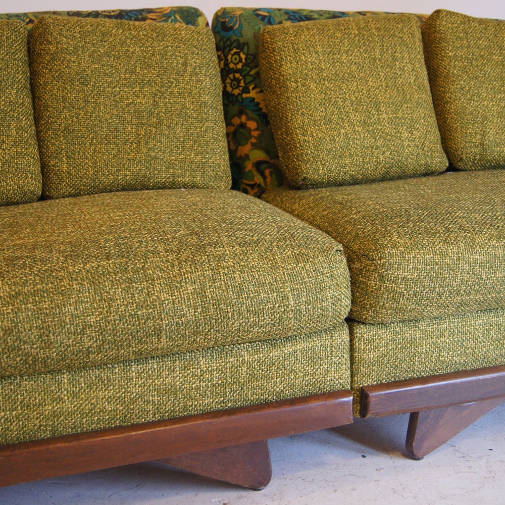 Vintage Adrian Pearsall for Craft Associates Sectional Seating Sofa   2