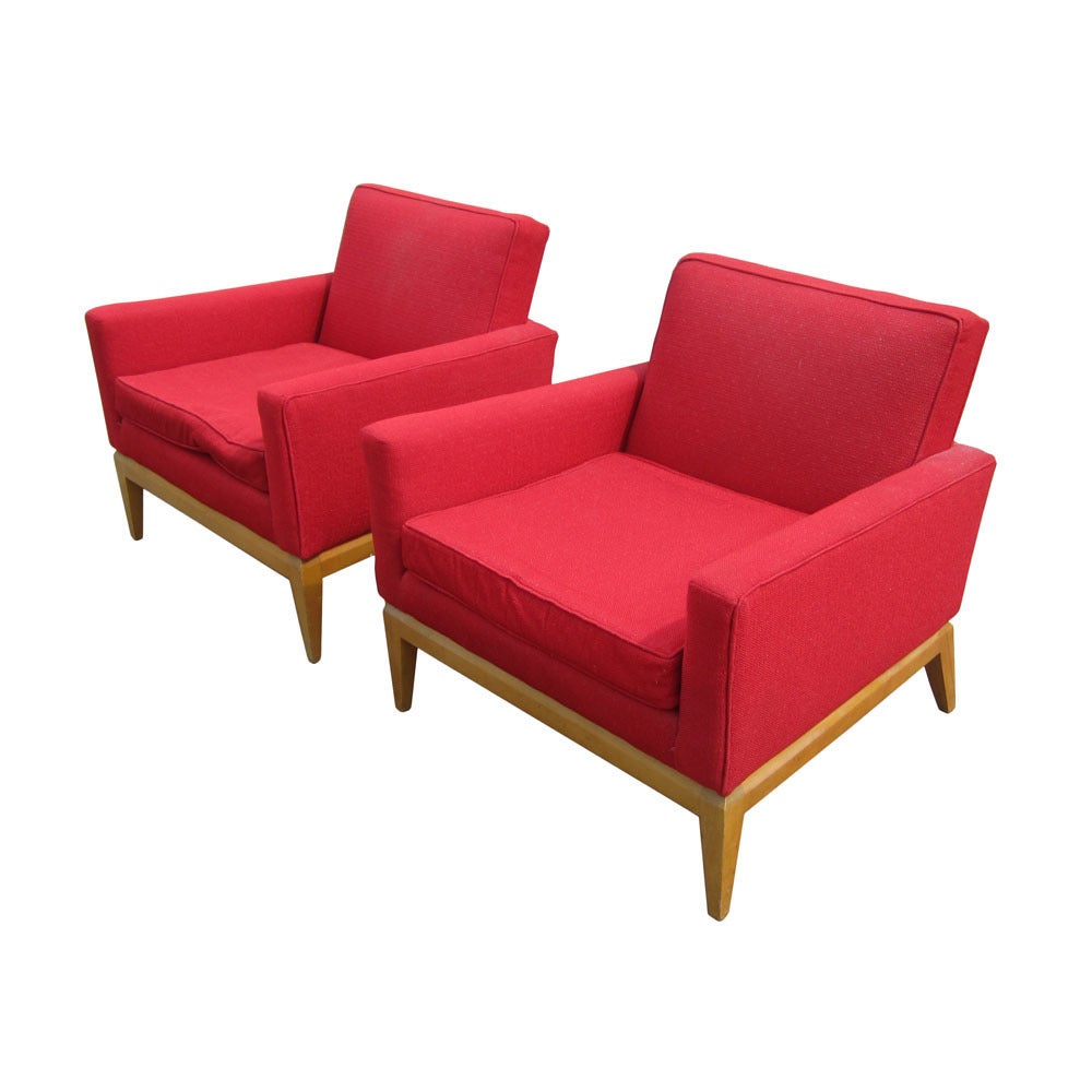 Pair Vintage Mid-Century Heywood Wakefield M1161G Lounge Chairs For Sale