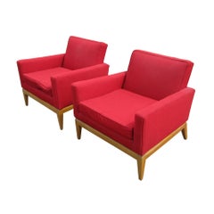 Pair Vintage Mid-Century Heywood Wakefield M1161G Lounge Chairs
