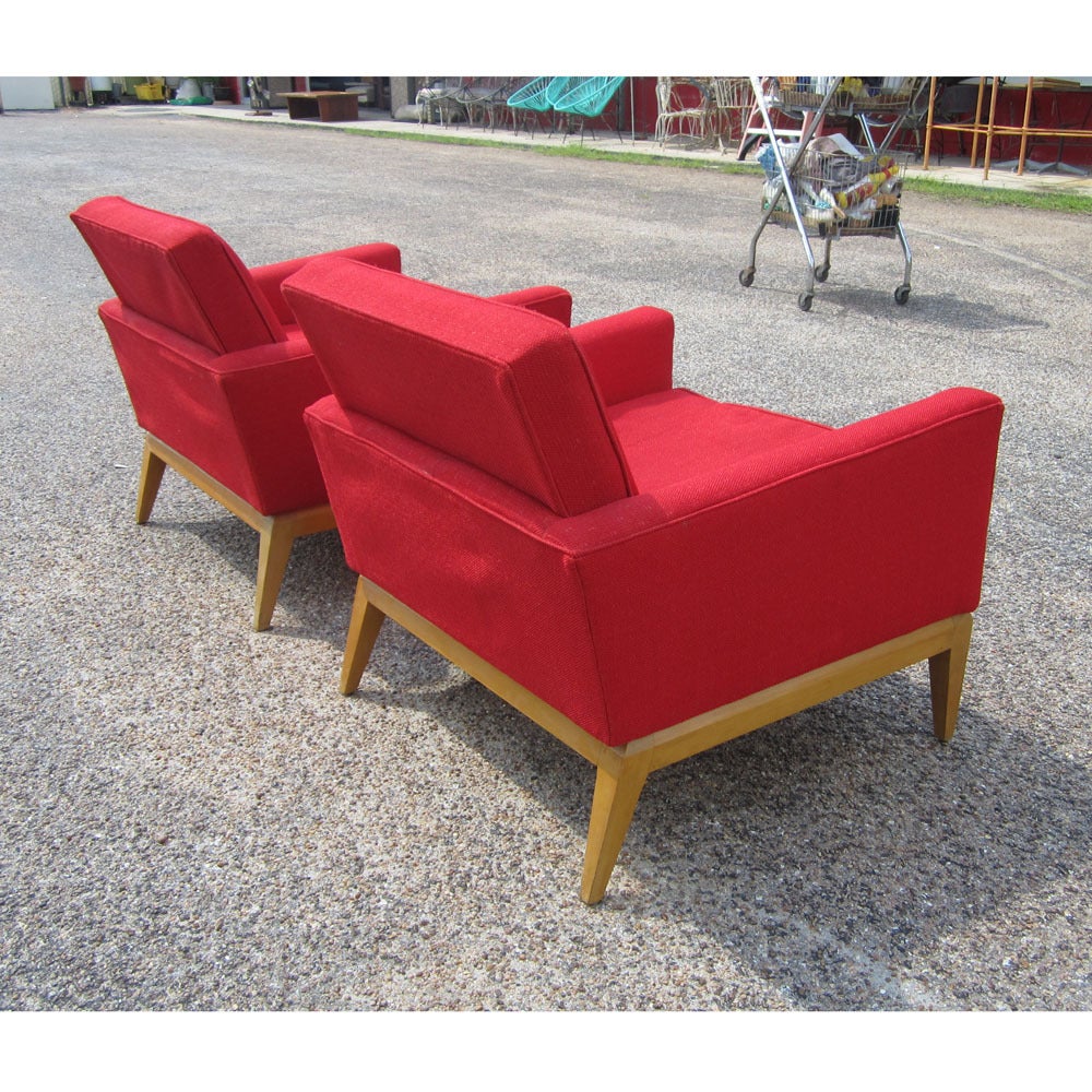 American Pair Vintage Mid-Century Heywood Wakefield M1161G Lounge Chairs For Sale