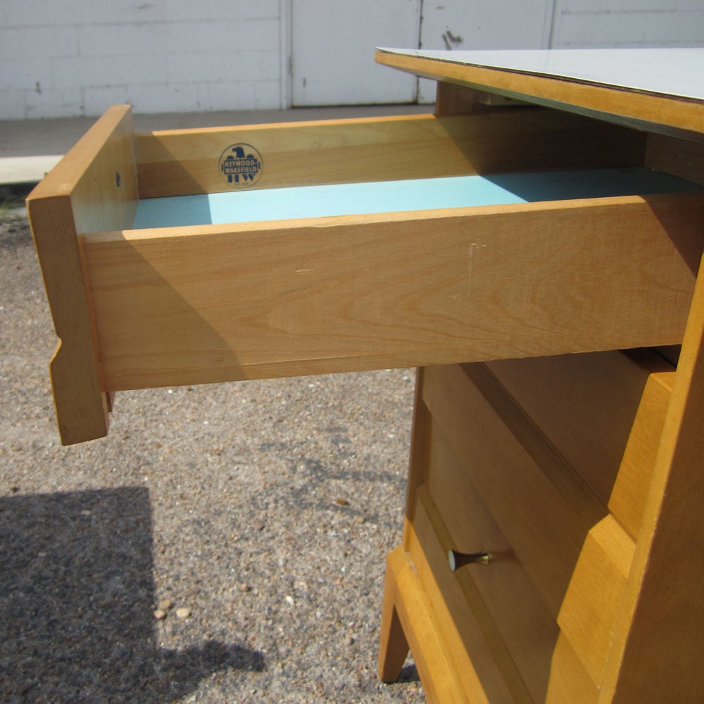 Vintage Heywood Wakefield Cadence Desk Vanity 1