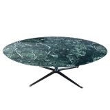 Vintage Florence Knoll For Knoll Oval Green Marble Dining Table Desk