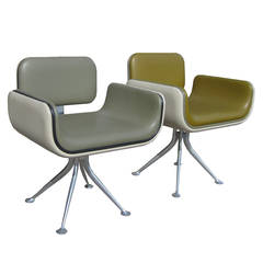 Rare Pair of Vintage Side Chairs Designed by Alexander Girard for Herman Miller 2