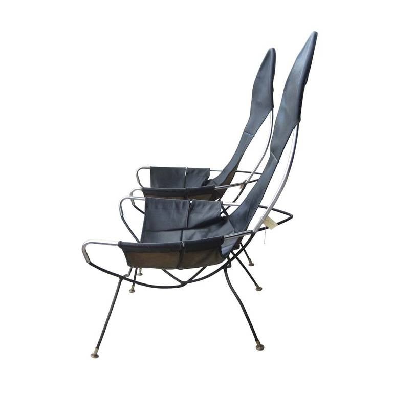 Mid-Century Modern Tony Paul paire de chaises vintage à franges en vente