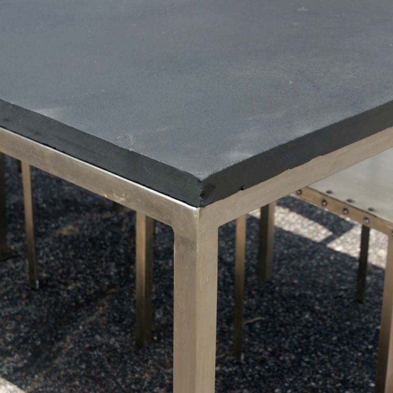 black slate dining table